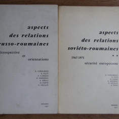 George Cioranescu s.a. - Aspects des relations russo-roumaines (2 volume)