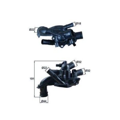 Mahle termostat, lichid racire Behr foto