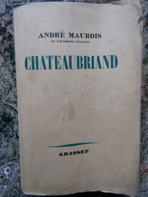 ANDRE MAUROIS CHATEAUBRIAND - PARIS 1938 foto