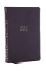 Nkjv, Compact Center-Column Reference Bible, Leathersoft, Gray, Red Letter, Thumb Indexed, Comfort Print