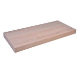 Polita decorativa pentru perete din MDF, model stejar, 60x23.5x3.8 cm, Crem
