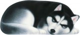 Covoras PAT JUUMG, mode Husky, poliester/spuma/cauciuc, negru/alb, 40 x 85 cm