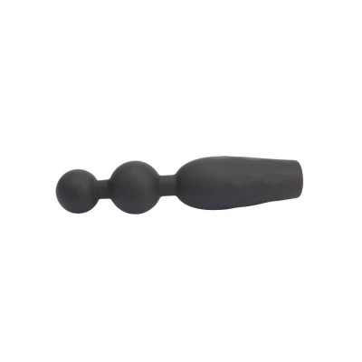 Vibrating Booty Beads - Dop Anal cu 10 Frecvențe de Vibrații, 13,6 cm foto