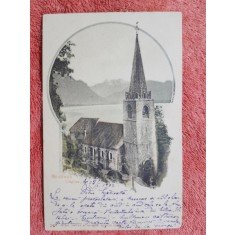 Carte postala, Biserica din Montreux, 1902
