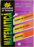 Matematica Culegere de probleme clasele V-VIII Examen de capacitate Admitere in liceu Olimpiade &ndash; Viorica Elena Carbunaru