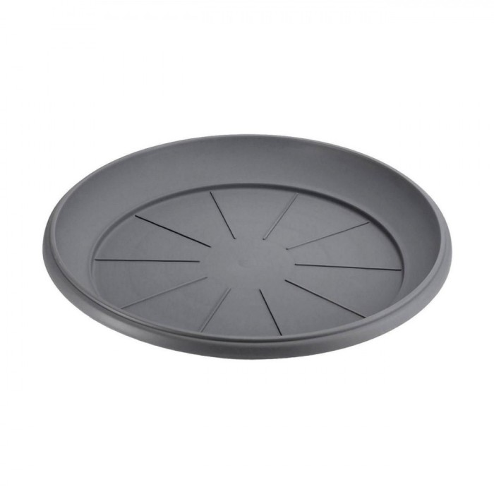 Farfurie Ghiveci, Plastic, Diametru 37 cm, Antracit