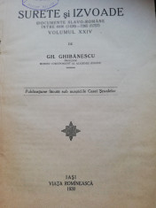 Gh. Ghibanescu - surete si izvoare , vol.XXIV-1930 foto