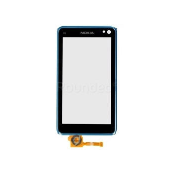 Carcasa frontala Nokia N8 si ecran tactil albastru foto