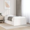 VidaXL Cadru pat fără saltea, alb, 90x190 cm, lemn masiv de pin 846844