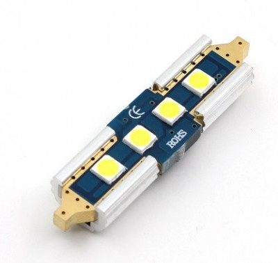 Led Auto CANBUS Sofit 36mm 4 SMD 3030 9-30V - fara polaritate foto