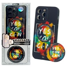 Husa iPhone 14 Pro Max MagSafe Si PopGrip Cu Model