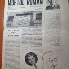 ziarul moftul roman 26 decembrie 1989- revolutia -anul 1,nr.1 al ziarului