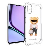 Husa antisoc pentru realme note 60, airbag pro, clear, working girl