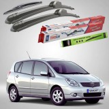 Cumpara ieftin Ștergătoare Toyota Corolla Verso E12 MPV 2002-2004 | Set Față și Spate Flat &ndash; TeamCar&reg;