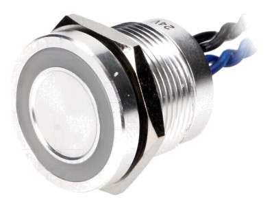 Comutator piezoelectric 2 Poz SPST-NO 0,2A 24V foto