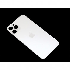 Capac Baterie Apple iPhone 11 Pro Alb, cu gaura pentru camera mare