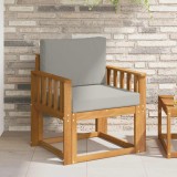 Cumpara ieftin Canapea de exterior Lemn Solid de Acacia Gri natural si deschis