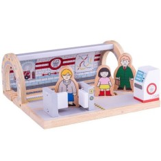 Jucarie BigJigs Toys de Lemn Statie Subterana foto