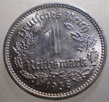 J.130 GERMANIA 1 REICHSMARK 1938 A, Europa, Nichel