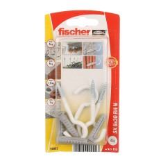 Set 4 buc, diblu fischer nylon cu carlig SX 6x30 RH L NV