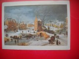 HOPCT 23893 PEISAJ DE IARNA- PIETER BRUEGHEL CEL TANAR- MUZEUL PRADO -SPANIA -MUZEE - CP PICTURA --CIRCULATA