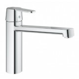 Baterie bucatarie Grohe Grohe Get 30196000, monocomanda, cartus ceramic, pivotanta, crom