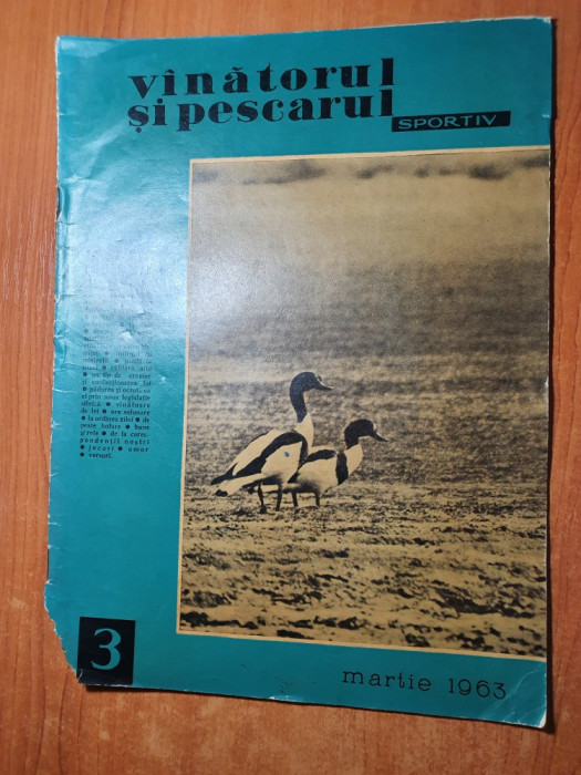 vanatorul si pescarul sportiv martie 1963-vanat si vanatoare pe valea bistritei