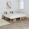 VidaXL Cadru pat metalic, alb, 193x203 cm