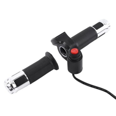 Acceleratie bicicleta / scuter electric (cu indicator de voltaj si buton On-OFF) foto