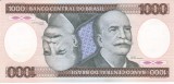 Bancnota Brazilia 1.000 Cruzeiros (1986) - P201d UNC ( vezi descriere )
