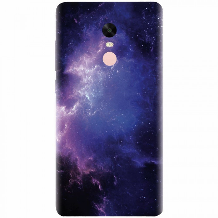 Husa silicon pentru Xiaomi Redmi Note 4, Purple Space Nebula