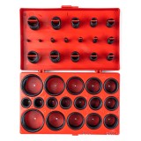 Set inele O rezistente la ulei AMiO, 419 piese, dimensiuni R1-R32, din guma, in cutie din plastic, rezistente la acid, benzina, caldura si