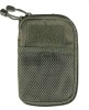 Pouch Molle Mil-Tec Olive, 18x12x2cm, Poliester, Buzunar Plasa, Velcro Patch-uri, Curea Accesorii Barbati