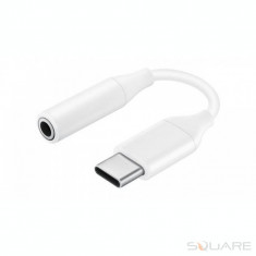 Cabluri Adaptoare Samsung Galaxy Note 10, Note 10+, Type-C to Jack 3.5mm, EE-UC10JUWE, White Adaptor