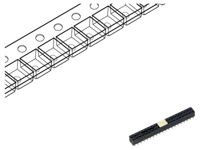 Conector PCB-cablu/PCB 40 pini SMT foto
