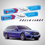 Cumpara ieftin Ștergătoare Mercedes-Benz Clasa C S204 T-Model 2013-2014 | Set Față Flat &ndash; TeamCar&reg;