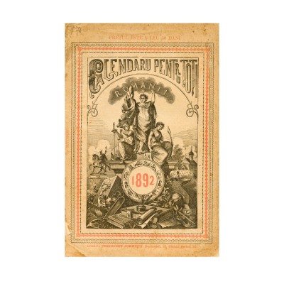 N. D. Popescu, Calendarul pentru toți rom&amp;acirc;nii pe anii 1892 foto