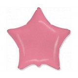 Balon Folie Stea Rosu Pastel - 45 cm