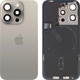 Capac Baterie Apple iPhone 15 Pro, Bej (Natural Titanium), Swap