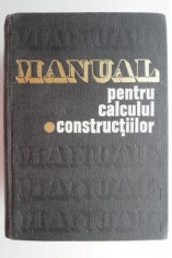 Manual pentru calculul constructiilor, volumul I ? Andrei D. Caracostea foto