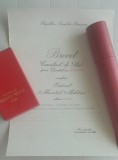 QW17 1 - Ordinul Meritul militar clasa a III-a RSR - setul complet + bonus