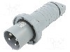 Conector alimentare AC, IEC 60309, IP69K, 0,125kA, {{Tensiune nominala}}, 4 pini, AMPHENOL - 2CMA166824R1000