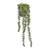 Ghiveci decorativ cu planta artificiala, 9 x 45 cm, Verde