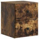 vidaXL Dulap de noapte suspendat Stejar fumuriu 34,5 x 33 x 40 cm 899155