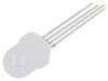 LED 8mm RGB Convex 30&deg; - Temperatura de Funcționare: -30&divide;85&deg;C, Nr. Term: 4, Optosupply