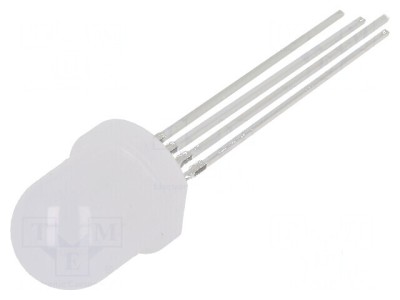 LED 8mm RGB Convex 30&amp;deg; - Temperatura de Funcționare: -30&amp;divide;85&amp;deg;C, Nr. Term: 4 foto