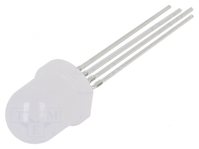 LED 8mm RGB Convex 30&deg; - Temperatura de Funcționare: -30&divide;85&deg;C, Nr. Term: 4