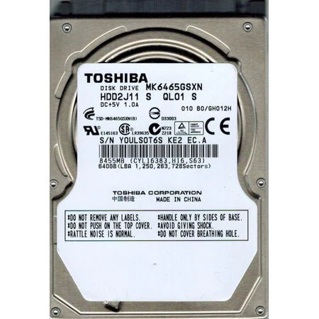 hdd hard disk Toshiba MK6465GSXN 640GB 5400RPM 2.5&quot; SATA 3Gb/s 2.5 inch SATA