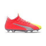 Cumpara ieftin Ghete Fotbal Copii Puma One 20.3 FG/AG JR Portocaliu - Piele, Teren Natural/Artificial