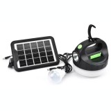 Kit solar GDPlus GD-P20 (P70) cu lampa multifunctionala, panou solar